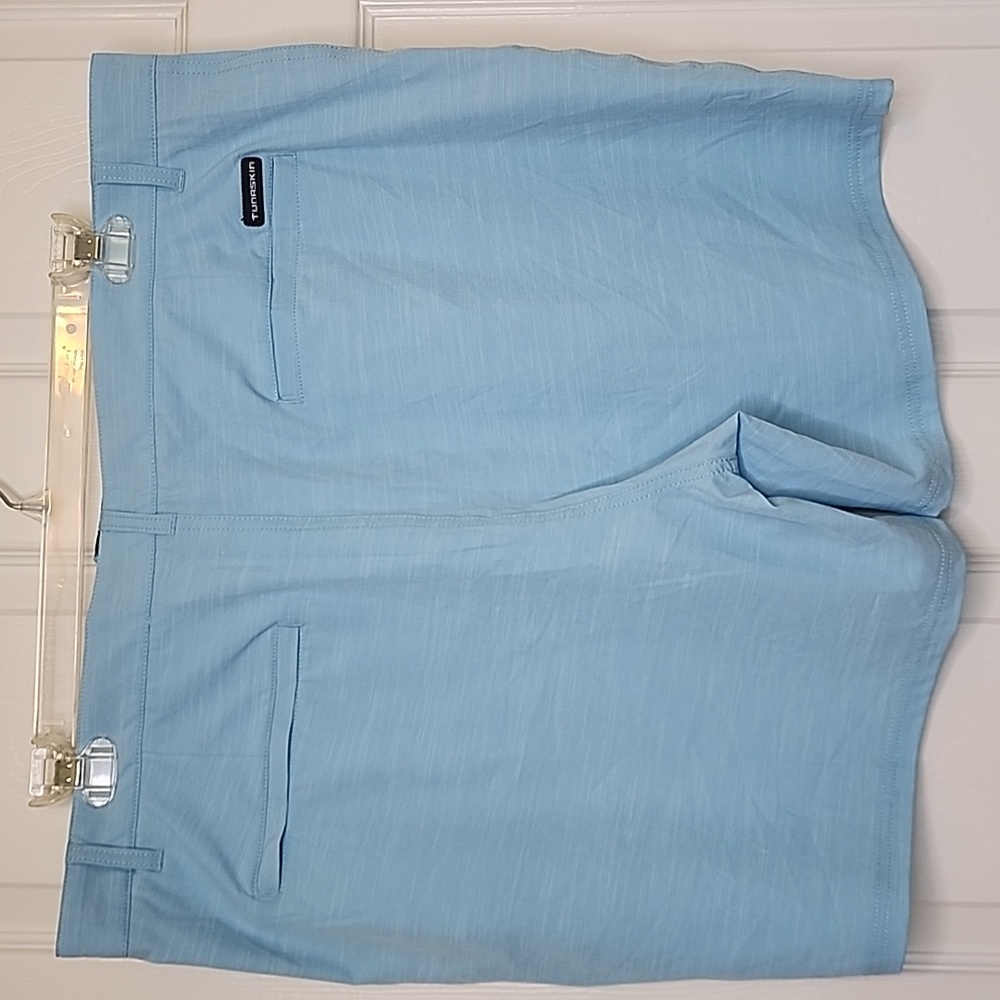 Tunaskin Mens Light Blue Fishing Shorts Size 40 - Picture 6 of 14